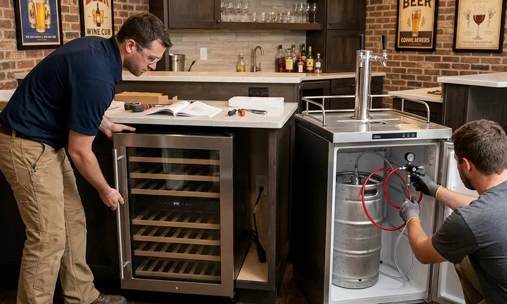 Wine Cooler and Kegerator Installation in Kearny, NJ