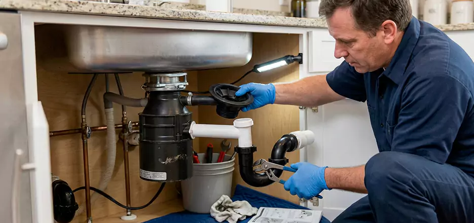 Garbage Disposal Splash Guard and Trap Installation in Kearny